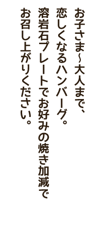 お子さま～大人まで